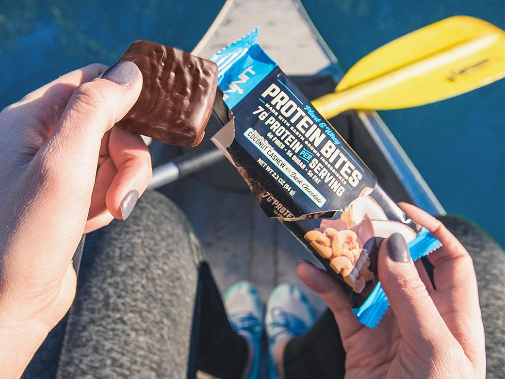 Protein bites as a go-anywhere snack